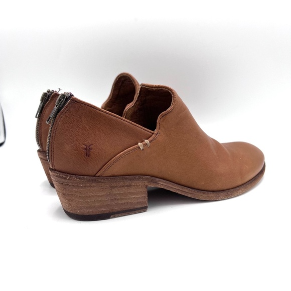 Frye Carson Shootie Leather Bootie in Cognac Size 10 - Picture 5 of 16